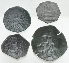 Large Lots WORLD. Bulgaria. Lot of four (4) bronze issues. Includes: Konstantin I // Ivan Aleksandar // Ivan Sisman // lot also includes one (1) issue of the Byzantine Latin Rulers of Constantinople. 