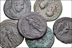 ROMAN. Provincial. Lot of six (6) bronzes of Moesia Inferior. Includes: Marcianopolis. Septimius Severus // Elagabalus // Severus Alexander // Gordian III and Tranquillina // Nicopolis. Gordian III //