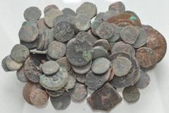 Large Lots MIXED. Oriental Greek–Islamic. Lot of one-hundred-four (104) bronze issues. Includes: various types, some Baktrian, a number of Kushan and related issues, together with jitals and civic cop