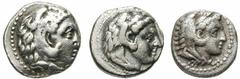 MACEDON, Kings of. Alexander III Estimate $200  MACEDON, Kings of. Alexander III. 336-323 BC. AR Hemidrachm (2.01 gm). Arados mint. Struck 311-300 BC. Head of Herakles right, wearing lion's skin headd