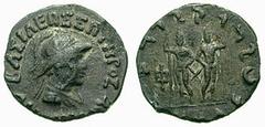 BAKTRIA, Indo-Greek Kings. Diomedes. Estimate $200 BAKTRIA, Indo-Greek Kings. Diomedes. Circa 95-90 BC. AR Drachm (1.09 gm). Helmeted, draped and cuirassed bust right / Dioskouroi standing facing, hol