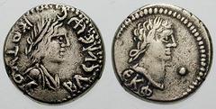 BOSPORUS, Kings of. Kotys III, with Severus Alexander Estimate $300 BOSPORUS, Kings of. Kotys III, with Severus Alexander. 227-234 AD. EL Stater (7.62 gm). Year 525 (228/9 AD). Diademed and draped bus