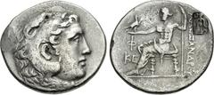 Greek LYCIA, Phaselis. Circa 218/7-186/5 BC. AR Tetradrachm (31.5mm, 16.20 g, 1h). In the name and types of Alexander III of Macedon. Head of Herakles right, wearing lion skin / Zeus Aëtophoros seated