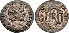 LYDIA, Saitta. Salonina. Augusta, AD 254-268. Æ (28mm, 8.36 g, 6h). Sulla, archon A. Draped bust right, wearing stephane / ЄΠ • CVΛΛA APXON : A, CAITTH/NΩN in two lines in exergue, statue of Aphrodite