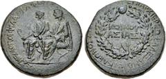 LYDIA, Sardis. Germanicus & Drusus. Died AD 19 & AD 23, respectively. Æ (26mm, 12.10 g, 1h). Alexander of Sardis, son of Cleon, high priest of the Koinon of Asia. Struck circa AD 23-26(?). Germanicus 