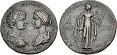 CARIA, Alinda. Caracalla, with Plautilla. AD 198-217. Æ (36mm, 22.18 g, 6h). Marcus Ulpius Uliades, magistrate. Struck circa AD 202/3. AV K M A-NTΩNINOC N(εα) Θ(εα) H(ρα) ΠΛAVTIΛ, confronted busts of 