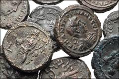 ROMAN. Provincial. Lot of ten (10) BI Tetradrachms of Alexandria in Egypt. Includes: Elagabalus // Severus Alexander // Gordian III (4) // Philip I // Valerian I (2) // Gallienus. Average Near VF. LOT
