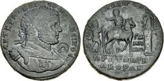 MYSIA, Pergamum. Caracalla. AD 198-217. Æ Medallion (43mm, 40.23 g, 6h). Marcus Caerelius Attalus, strategus . Laureate and cuirassed bust right, slight drapery; gorgoneion on breastplate; c/m: wreath