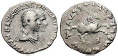 BAKTRIA, Indo-Greek Kings. Hermaios & Kalliope. Estimate $1000 BAKTRIA, Indo-Greek Kings. Hermaios & Kalliope. Circa 90-70 BC. AR Tetradrachm (9.83 gm). Conjoined, diademed and draped busts right / Ki