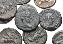 ROMAN. Provincial. Lot of ten (10) Alexandrian (Egypt) BI Tetradrachms from Hadrian to Trebonianus Gallus. Includes: Hadrian // Faustina Junior // Elagabalus // Severus Alexander (2) // Maximinus I //
