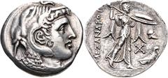 PTOLEMAIC KINGS of EGYPT. Ptolemy I Soter. As satrap, 323-305 BC. AR Tetradrachm (29mm, 15.04 g, 12h). Ptolemaic standard. In the name of Alexander III of Macedon. Alexandreia mint. Struck circa 311/0