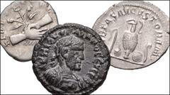 ROMAN. Provincial-Imperial. Lot of three (3) silver and billon coins from Vespasian to Herennius Etruscus. Includes: PROVINCIAL: EGYPT, Alexandria. Trajan Decius. BI Tetradrachm. Dated RY 2 // IMPERIA