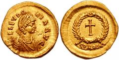 AELIA EUDOCIA, wife of Theodosius II. AV Tremissis (1.48 gm). Constantinople mint. Struck circa early 440s AD. Estimate $500 AELIA EUDOCIA, wife of Theodosius II. AV Tremissis (1.48 gm). Constantinopl