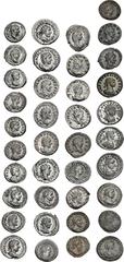 Lot of Thirty-eight (38) AR Denarii and Antoniniani. 2nd-3rd centuries AD. Includes the following (all Rome mint, unless identified otherwise):  (a) Septimius Severus. AR Denarius (18mm, 2.77 g, 6h)