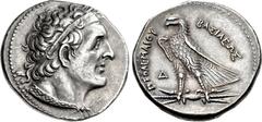 PTOLEMAIC KINGS of EGYPT. Ptolemy I Soter. 305-282 BC. AR Tetradrachm (28mm, 14.87 g, 1h). Alexandreia mint. Struck circa 300-285 BC. Diademed head right, wearing aegis around neck, small Δ behind ear
