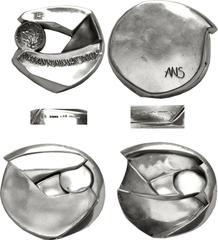 American Numismatic Society. Cast AR Medal (83mm, 630.90 g, 12h). Presented to 1988 Endowment Campaign Donors of $5000 or More. By Jánós Kalmár. Two part sterling silver medal from the American Numism