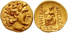 KINGS of PONTOS. Mithradates VI. 120-63 BC. AV Stater (8.26 gm). Kallatis mint. Struck during the First Mithradatic War, 88-86 BC. Estimate $500 KINGS of PONTOS. Mithradates VI. 120-63 BC. AV Stater (