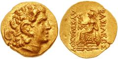 KINGS of PONTOS. Mithradates VI. 120-63 BC. AV Stater (8.28 gm). Kallatis mint. Struck during the First Mithradatic War, 88-86 BC. Estimate $500 KINGS of PONTOS. Mithradates VI. 120-63 BC. AV Stater (
