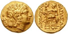 KINGS of PONTOS. Mithradates VI. 120-63 BC. AV Stater (8.26 gm). Tomis mint. Struck during the First Mithradatic War, 88-86 BC. Estimate $750 KINGS of PONTOS. Mithradates VI. 120-63 BC. AV Stater (8.2
