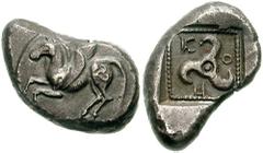 DYNASTS of LYCIA. Kuprilli. Circa 470-440 BC. AR Stater (9.65 gm). Estimate $750 DYNASTS of LYCIA. Kuprilli. Circa 470-440 BC. AR Stater (9.65 gm). Pegasos flying left; trikeles on rump / Triskeles wi