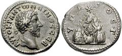 CAPPADOCIA, Caesarea. Marcus Aurelius. 161-180 AD. AR Didrachm (6.77 gm). Struck 161-166 AD. Estimate $200 CAPPADOCIA, Caesarea. Marcus Aurelius. 161-180 AD. AR Didrachm (6.77 gm). Struck 161-166 AD. 
