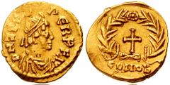 OSTROGOTHS. Odovacar. In the name of Zeno. 476-493 AD. AV Tremissis (1.44 gm). Ravenna mint. Estimate $500 OSTROGOTHS. Odovacar. In the name of Zeno. 476-493 AD. AV Tremissis (1.44 gm). Ravenna mint. 