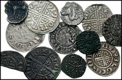 BRITISH. Hammered Coinage. Celtic to Edward I. Lot of 11 AR. Includes the following: Atrebates and Regni. Eppillus. Circa 1st century BC-1st century AD. Unit. Hobbs 1092; Van Arsdell 417-1; SCBC 101 /