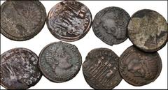 ROMAN. Imperial. Lot of six hundred forty-five (645) Constantinian Era Æ. All coins: Æ Reduced Folles of Constantine I from various mints, mostly eastern. Lot also includes folles of Licinius I (10) a