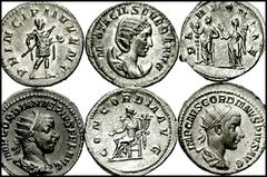 ROMAN IMPERIAL. Mid 3rd Century. Lot of six AR Antoniniani. Lot includes the following: Gordian III, RSC 50 // Gordian III, RSC 109 // Gordian III, RSC 386 // Philip II, RSC 54 // Otacilia Severa, RSC