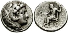 KINGS of MACEDON. Alexander III. 336-323 BC. AR Didrachm (8.15 gm). Babylon mint. Lifetime issue, struck circa 325-323 BC. Estimate $400  KINGS of MACEDON. Alexander III. 336-323 BC. AR Didrachm (8.15