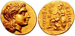 KINGS of THRACE. Lysimachos. 305-281 BC. AV Stater (8.51 gm). Pella mint. Struck circa 286-281 BC. Estimate $2000 KINGS of THRACE. Lysimachos. 305-281 BC. AV Stater (8.51 gm). Pella mint. Struck circa