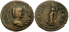 CILICIA, Laertes. Julia Domna, wife of Septimius Severus. Augusta, 193-217 AD. Æ 26mm (7.77 gm). Estimate $150 CILICIA, Laertes. Julia Domna, wife of Septimius Severus. Augusta, 193-217 AD. Æ 26mm (7.