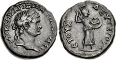 EGYPT, Alexandria. Domitian. AD 81-96. BI Tetradrachm (24mm, 12.91 g, 12h). Dated RY 2 (AD 82/3). AYTOK KAIΣAPOΣ ΔOMITIANOY ΣЄB, laureate head right / ETOYΣ ΔEYTEPOY, Athena Promachus standing right, 