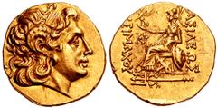 KINGS of THRACE. Lysimachos. 323-281 BC. AV Stater (8.45 gm). Byzantion mint. Struck early-mid 2nd century BC. Estimate $2000 KINGS of THRACE. Lysimachos. 323-281 BC. AV Stater (8.45 gm). Byzantion mi