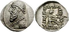 KINGS of PARTHIA. Mithradates II. Circa October 122 - October 91 BC. AR Drachm (3.79 gm). Ekbatana mint. Struck circa 119-109 BC. Estimate $150 KINGS of PARTHIA. Mithradates II. Circa October 122 - Oc