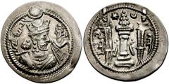 SASANIAN KINGS of PERSIA. Jamasp. 497-499 AD. AR Drachm (2.96 gm). AY (Susa?) mint. Dated year 2 (497/8 AD). Estimate $150 SASANIAN KINGS of PERSIA. Jamasp. 497-499 AD. AR Drachm (2.96 gm). AY (Susa?)