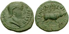 CELTIC, Britain. Catuvellauni & Trinovantes. Cunobelin. Circa 10-41 AD. AE Unit (2.38 gm). Sow Type. Estimate $400 CELTIC, Britain. Catuvellauni & Trinovantes. Cunobelin. Circa 10-41 AD. AE Unit (2.38