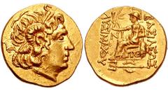 KINGS of THRACE. Lysimachos. 305-281 BC. AV Stater (8.51 gm). Tomis mint. Struck circa mid-late 2nd century BC. Estimate $1500 KINGS of THRACE. Lysimachos. 305-281 BC. AV Stater (8.51 gm). Tomis mint.