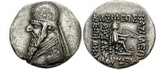 KINGS of PARTHIA. Mithradates II. Circa October 122 - October 91 BC. AR Drachm (3.99 gm). Ekbatana mint. Struck circa 96/5-91 BC. Estimate $150 KINGS of PARTHIA. Mithradates II. Circa October 122 - Oc