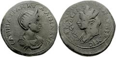 CILICIA, Sebaste. Tranquillina, wife of Gordian III. Augusta, 241-244 AD. Æ 35mm (24.19 gm). Estimate $200 CILICIA, Sebaste. Tranquillina, wife of Gordian III. Augusta, 241-244 AD. Æ 35mm (24.19 gm). 