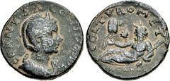 PHOENICIA, Tyre. Salonina. Augusta, AD 254-268. Æ (28mm, 13.75 g, 6h). Draped bust right, wearing stephane / Oceanus reclining left, wearing crab claws on head, holding oar in left hand, right hand re