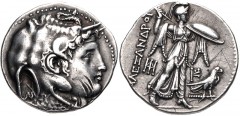 PTOLEMAIC KINGS of EGYPT. Ptolemy I Soter. As satrap, 323-305 BC. AR Tetradrachm (29mm, 15.59 g, 1h). Ptolemaic standard. In the name of Alexander III of Macedon. Alexandreia mint. Struck circa 311/0-