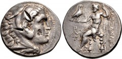 KINGS of MACEDON. temp. Kassander – Antigonos II Gonatas. Circa 310-275 BC. AR Tetradrachm (28mm, 16.96 g, 11h). Uncertain mint in Greece or Macedon. Head of Herakles right, wearing lion skin / Zeus A