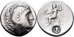 LYCIA, Phaselis. Circa 221/0-189/8 BC. AR Tetradrachm (31mm, 16.06 g, 1h). In the name and types of Alexander III of Macedon. Dated CY 8 (211/0 BC). Head of Herakles right, wearing lion skin / Zeus Aë