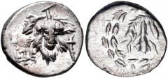 IONIA, Ephesos. Circa 166-67 BC. AR Drachm (16mm, 2.94 g, 11h). Cistophoric type. Struck circa 134-1 BC. Lion’s skin draped over club / Grape bunch; ΕΦΕ to lower left, torch to right. Cf. Kleiner-Noe 