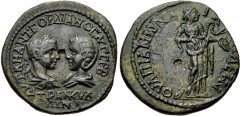 THRACE, Anchialus. Gordian III, with Tranquillina. AD 238-244. Æ (27mm, 10.41 g, 7h). Confronted busts of Gordian III right, laureate, draped, and cuirassed, and Tranquillina left, draped and wearing 