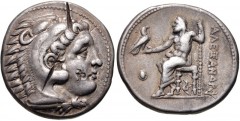 KINGS of MACEDON. Kassander. As regent, 317-305 BC. AR Tetradrachm (25mm, 17.06 g, 3h). In the name and types of Alexander III. Pella mint. Struck circa 317/6-315/4 BC. Head of Herakles right, wearing