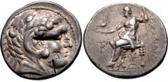 KINGS of MACEDON. Antigonos II Gonatas. 277/6-239 BC. AR Tetradrachm (28mm, 17.01 g, 1h). In the name and types of Alexander III. Pella mint. Struck circa 276-274 BC. Head of Herakles right, wearing l
