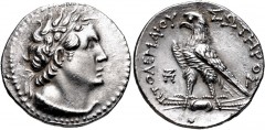 PTOLEMAIC KINGS of EGYPT. Ptolemy VI Philometor. First sole reign, 180-170 BC. AR Tetradrachm (28mm, 14.08 g, 12h). Uncertain Cypriot or Phoenician mint. Dated year 87 (176/5 BC?). Diademed bust of Pt