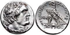 PTOLEMAIC KINGS of EGYPT. Ptolemy VI Philometor. First sole reign, 180-170 BC. AR Tetradrachm (26mm, 13.96 g, 12h). Uncertain Cypriot or Phoenician mint. Dated year 88 (175/4 BC?). Diademed bust of Pt